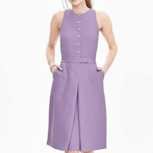 Banana Republic Dresses & Skirts - Banana Republic midi sleeveless dress lavender size 2 nwot